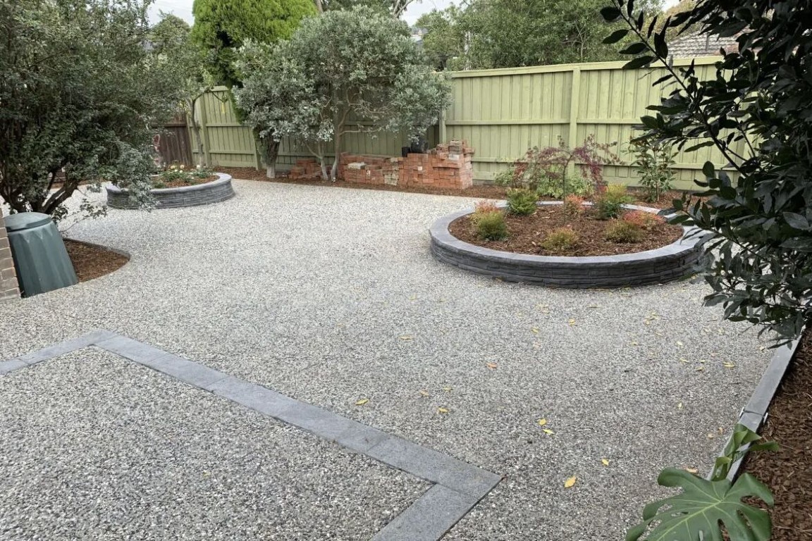 Concrete sidewalk and walkway installation